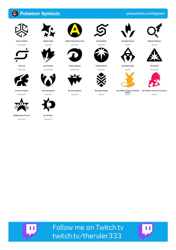 Sun and Moon Symbols printable PDF Symbol
